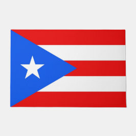 Tapete Porta Mat com bandeira de Porto Rico, EUA