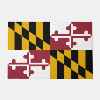 Tapete Porta Mat com Bandeira do Estado de Maryland, EUA