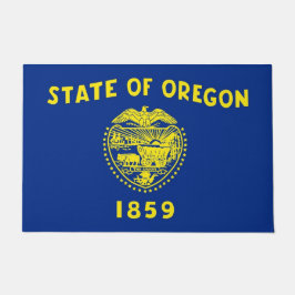Tapete Porta Mat com Bandeira do Estado de Oregon, EUA