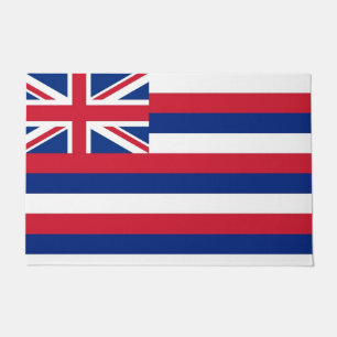 Tapete Porta Mat com bandeira do Estado do Havaí, EUA