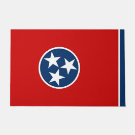 Tapete Porta Mat com Bandeira do Estado do Tennessee, EUA