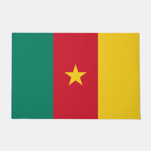 Tapete Porta Mat com Bandeira dos Camarões