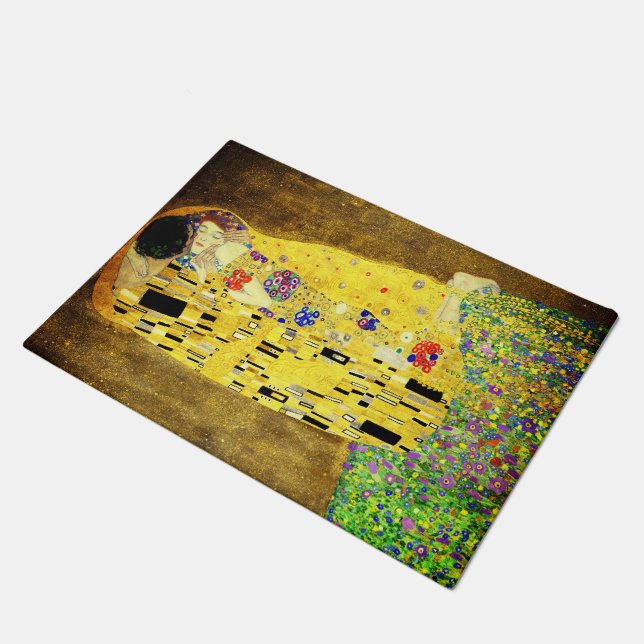 Tapete Porta Mat com Klimt's The Biss (Inclinado)