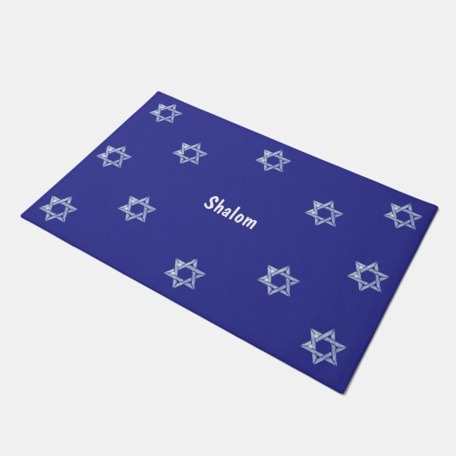 Tapete Porta Mat para dizer Shalom (Inclinado)