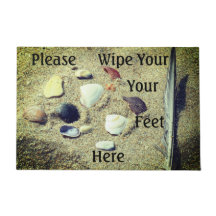 Porta Mat Por Favor Esfregue Seus Pés Aqui
