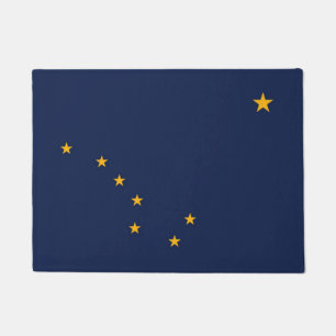 Tapete Porta Matt da bandeira do estado de Alaska