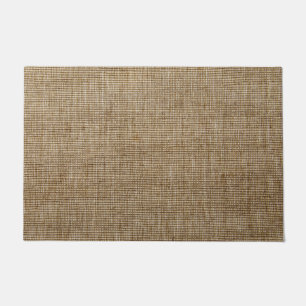 Tapete Porta-Padrão Rustic Burlap Nature - Texturizada