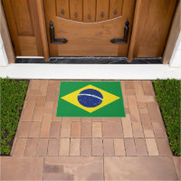 Porta para casa ou negócios da bandeira brasileira