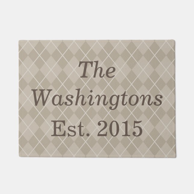 Tapete Porta Personalizada Castanha (Frente)