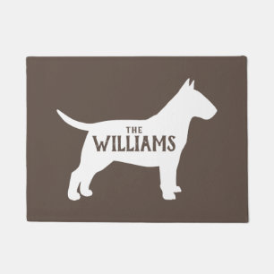 Tapete Porta Personalizada De Boas-Vindas Da Bull Terrier