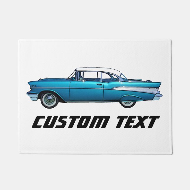 Tapete Porta personalizada para automóvel clássico Chevy  (Frente)