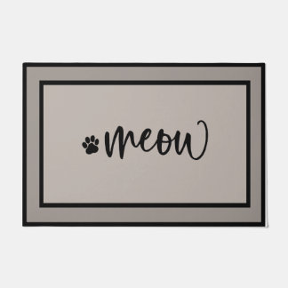 Tapete Porta Preta De Gato, Doormat Gato Engraçado