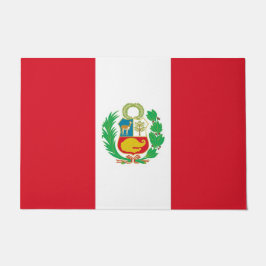 Tapete Porta-tapete com bandeira do Peru