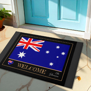 Tapete Porta-tapete da Austrália, esporte na bandeira aus