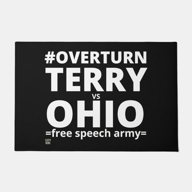 Tapete porta "TERRY vs OHIO" (Frente)