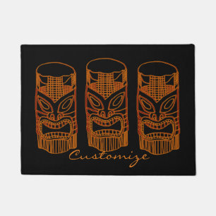 Tapete Porta Thunder_Cove da Escultura Tiki Dourada
