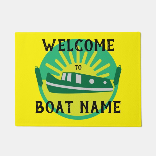 Tapete Porta viva do Canal Narrowboat (Frente)