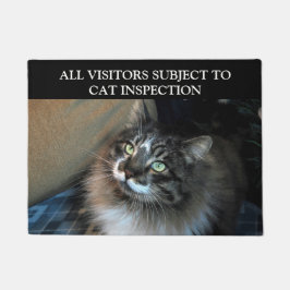 Tapete Porta Zorro Irresistível para Inspeção de Gatos