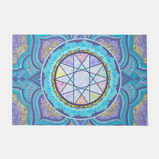 Tapete Portal Geométrico Celestial | Mystical Mandala (Frente)
