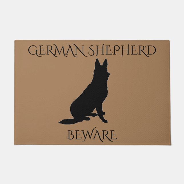 Tapete Portão german shepherd!  CUIDADO. (Frente)