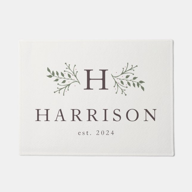 Tapete Portão personalizado do monograma russo (Frente)