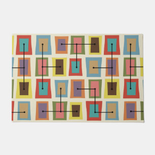 Tapete Portas Wonky Menor Multicolorido