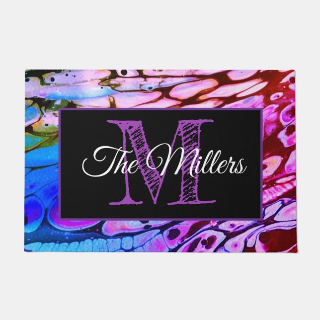 Tapete Porteiro personalizado colorido (Frente)