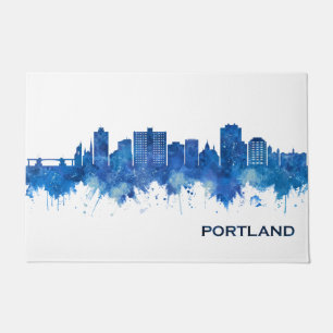 Tapete Portland Maine Skyline Blue