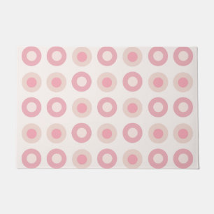 Tapete Portos Retro do Século Médio Vanilla Rosa