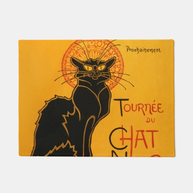 Tapete Poster de Steinlen no Halloween do Gato Negro (Frente)