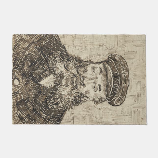 Tapete Postman Joseph Roulin (Sepia Sketch) (por van Gogh (Frente)