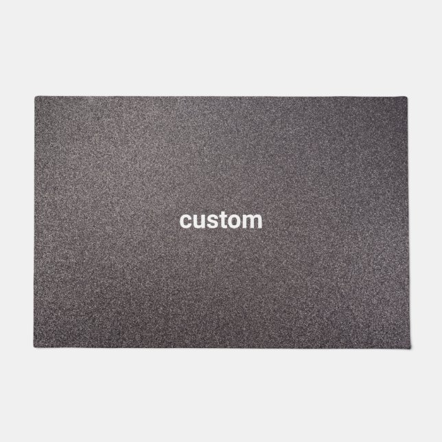 Tapete prata personalizado abstrato (Frente)