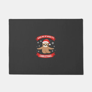 Tapete Preguiça engraçada acorde-me quando for Natal Xmas