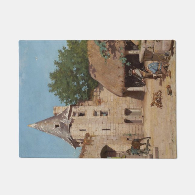 Tapete Preparando-se para a Caça Medieval (Frente)