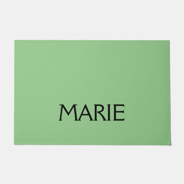 TAPETE PRESENÇA DE TEXTO SIMPLES MÍNIMO VERDE ADICIONE O  (Frente)