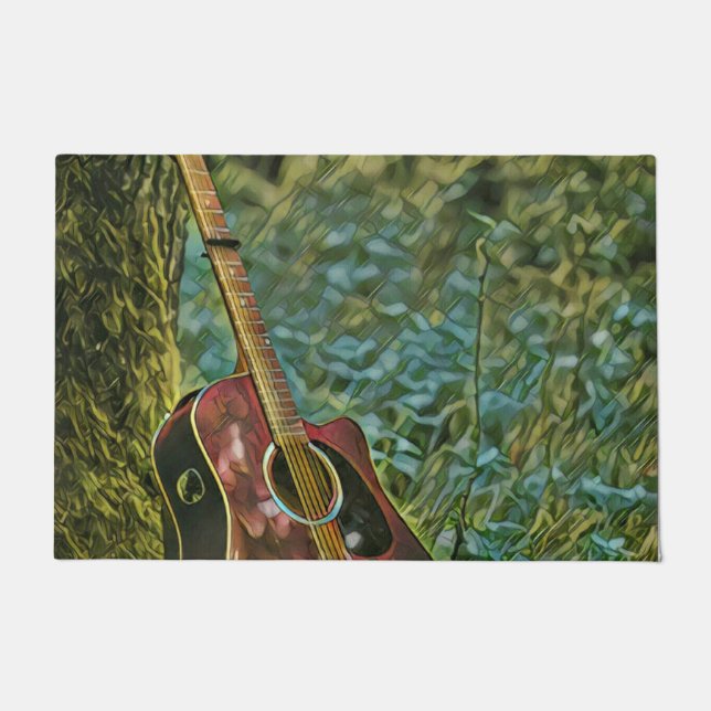 Tapete Presente de aniversário guitarrista (Frente)