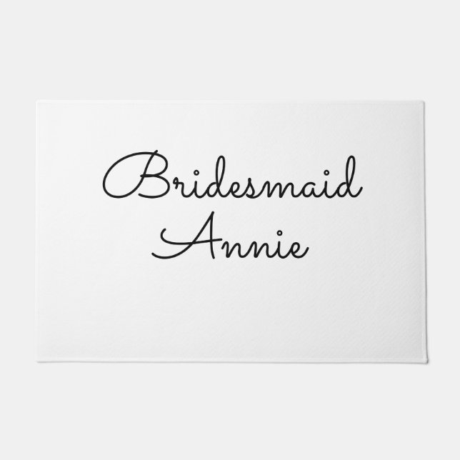 Tapete presente de madrinha de casamento com texto simple (Frente)