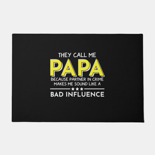 Tapete Presente de Papai Eles Me Chamam Papas (Frente)