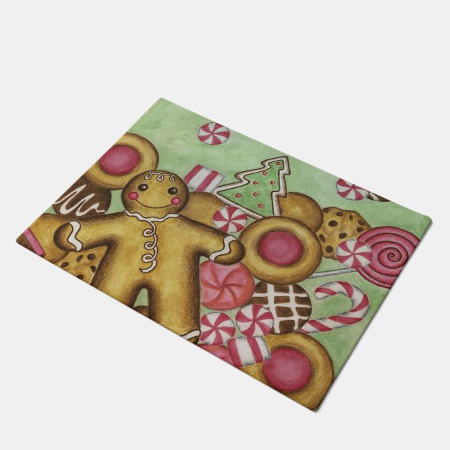 Tapete Presente de porta de cookies natalinos (Inclinado)