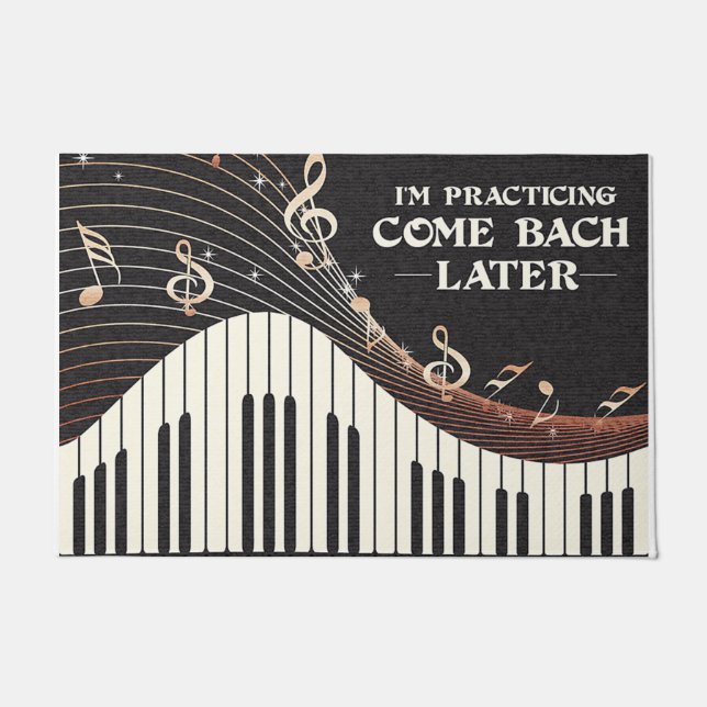 Tapete Presente personalizado do Piano Player, estou Prat (Frente)
