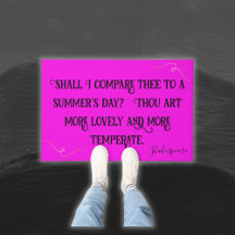 Preto em Shakespeare Rosa Quente, Eu Comparei. |