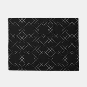 Tapete Preto-prata, teste padrão moderno legal, elegante