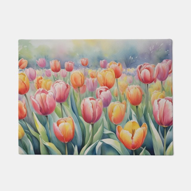 Tapete Pretty spring tulips (Frente)