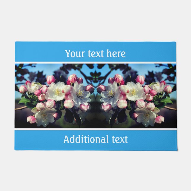 Tapete Primavera Crabapple Flower Blossomes Personalizado (Frente)