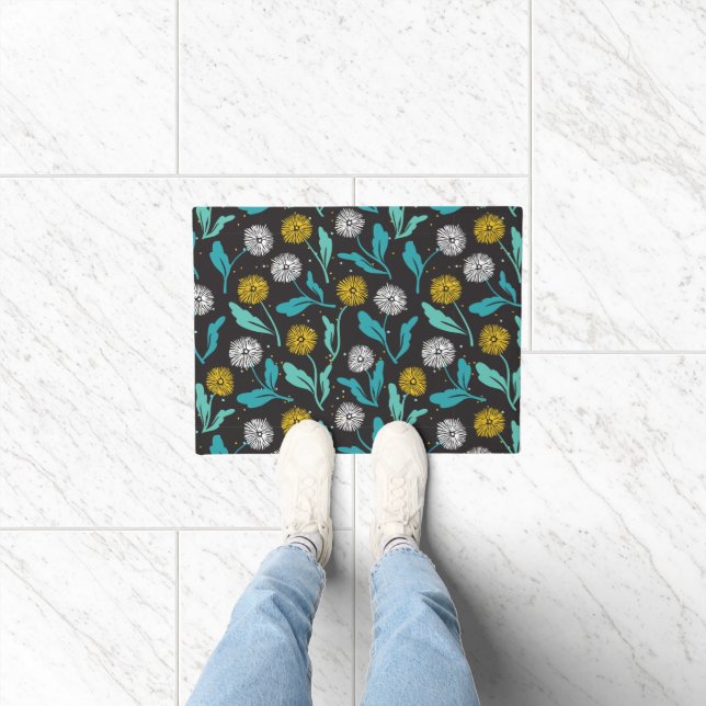 Tapete Primavera Dandelion Flores e Folhas Design (Interior)
