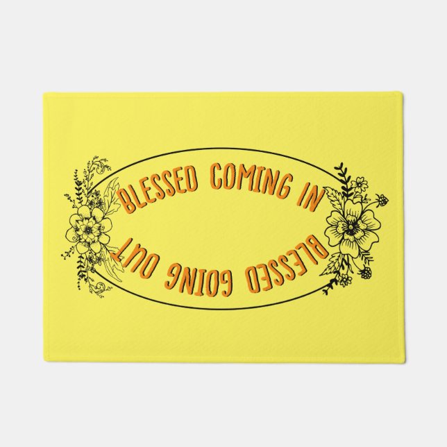 Tapete Primavera Floral Abençoado Vindo Em Abençoado Sain (Frente)