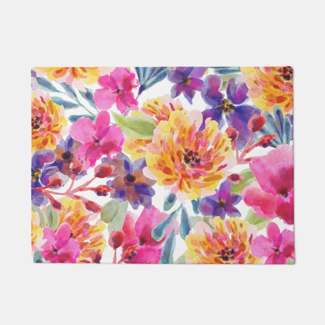 Tapete Primavera Multicolor Watercolor floral (Frente)