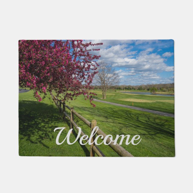 Tapete Primavera no Rivercut Welcome Doormat (Frente)