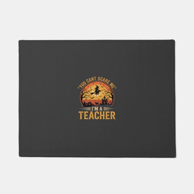 Tapete Professor de Halloween Bruxa Gato Design (Frente)