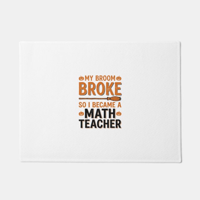 Tapete Professor de Matemática Engraçado Desenho de Vasso (Frente)